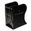 Подставка д/книг мет.LOREX LXBHBL-TB Booklover total black 3 отд.раздвиж.механизм