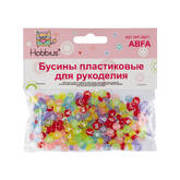 Элементы д/декора БУСИНЫ  7мм HOBBIUS ABFA Русский алфавит ассорти