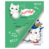Книжка-раскраска А5 12л.ПРОФ-ПРЕСС Bright kids РТ-2841 Нескучная тетрадь.Кошачья твин-лак