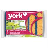 Губка д/посуды поролон+абразив  5шт.100*75*30 YORK Premium MAXI 30300