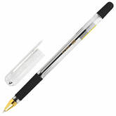 Ручка шар.BRAUBERG X-One 143988 черн.0,50/0,30мм с рез.мет.нак.прозр.корп.