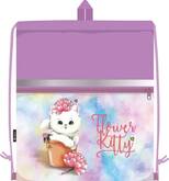 Сумка д/второй обуви д/дев.410*480 LAMARK SB0011-12 Flower kitty светоотраж.полоса