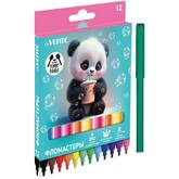 Фломастеры 12цв.deVENTE 5081531 Yummy panda карт.