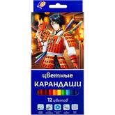 Карандаши дерев.цв.12цв.ЛУЧ 33С2216-08 Аниме