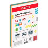 Бумага офисная А4 deVENTE 2072249  80г/м2  50л.5цв.микс интенсив