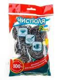 Губка д/посуды мет.10шт. 62*62*30 ЧИСТЮЛЯ ММ008 12г мочалка спиральная
