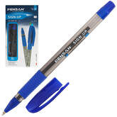 Ручка шар.PENSAN Sign-Up 2410 син.1,00/0,80мм с рез.тонир.корп.масл.