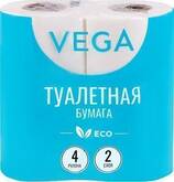 Бумага туал. 4шт.2-сл.втулка VEGA 315616 15м