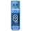 Флэш-диск  8ГБ SMART BUY Glossy USB2.0 синий