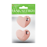 Наклейки д/декора АЛЬТ 2-331/01 Сердечки со страз.ассорти