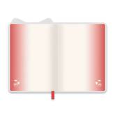 Книжка записная А6+  96л.ФЕНИКС ESC 47474 ВИННЕР серебр.+красн.софт.обл.фигурн.крем.блок