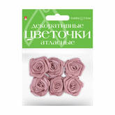 Элементы д/декора АЛЬТ 2-399/10 Цветы №10 ткань ассорти