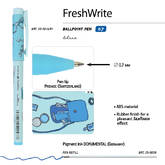 Ручка шар.BV Freshwrite 20-0214/82 Life style.Blue dream син.0,70/0,50мм непрозр.цв.корп.