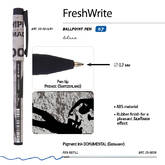 Ручка шар.BV Freshwrite 20-0214/94 Хип-хоп.Силуэты.Do it син.0,70/0,50мм непрозр.цв.корп.