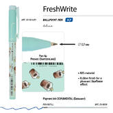 Ручка шар.BV Freshwrite 20-0214/86 Кофемания.Шоколадный коктейль син.0,70/0,50мм непрозр.цв.корп.