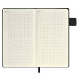 Книжка записная А6+ 120л.лин.ФЕНИКС ESC 64055 Шевиот черн.интегр.кожзам с клап.крем.блок