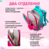Ранец д/дев.ПАНДАРОГ 15-5555 Розовые деревья кругл.