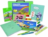 Портфель А4 schoolФОРМАТ ППSФ-ПП/Н ПОДАРОК ПЕРВОКЛАССНИКУ пласт.зел.с наполн.