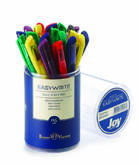 Ручка шар.BV Easywrite 20-0044 Joy син.0,50/0,35мм с рез.мет.нак.непрозр.цв.корп.