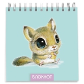 Блокнот 140*140 60л.кл.греб.ФЕНИКС 48071-48077 Животные ассорти