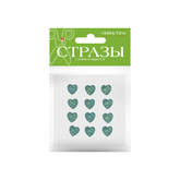 Наклейки д/декора СТРАЗЫ АЛЬТ 2-344/02 Сердечки 16мм ассорти
