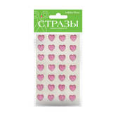 Наклейки д/декора СТРАЗЫ АЛЬТ 2-343/01 Сердечки 12мм ассорти