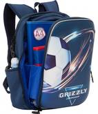 Ранец д/мал.GRIZZLY RB-153-3 Футбол кругл.