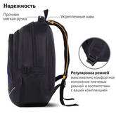 Рюкзак универс.BRAUBERG 271652 Выбор черн.