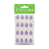 Наклейки д/декора СТРАЗЫ АЛЬТ 2-343/09 Капли 13*18мм ассорти